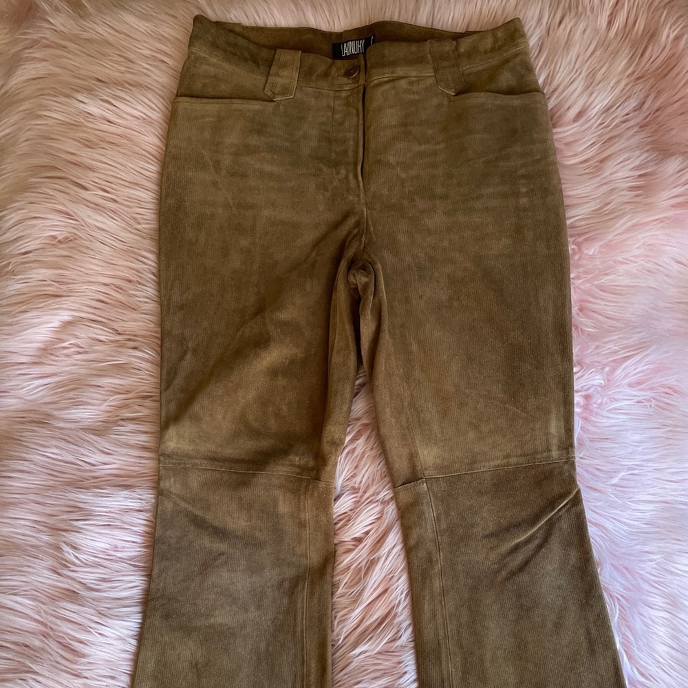 Laundry Brown Suede Pants